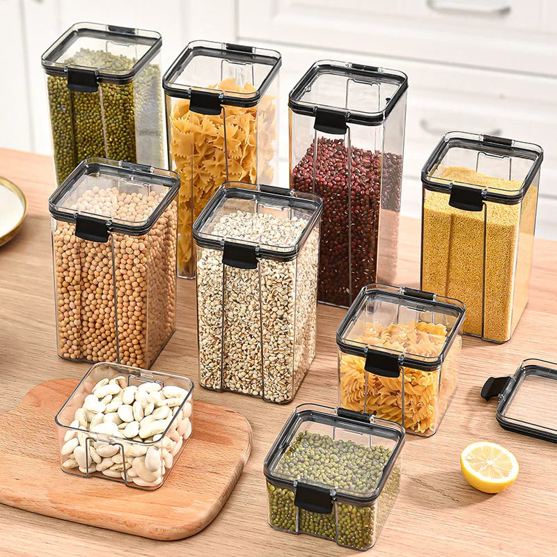 Set de Tarros Herméticos Organizadores de Cocina – Varios Tamaños