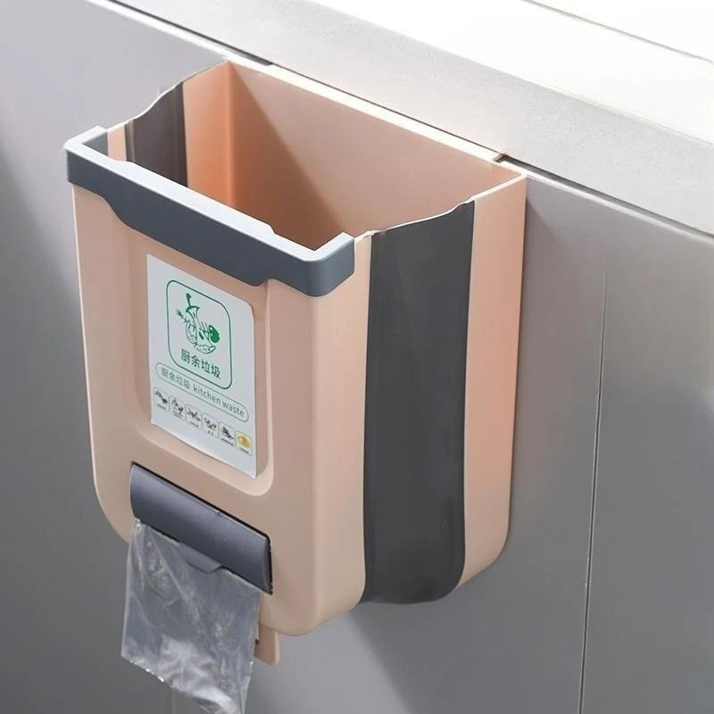 Cubo de Basura Plegable con Gancho