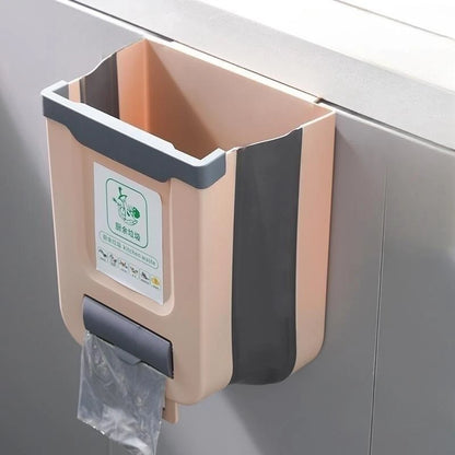 Cubo de Basura Plegable con Gancho
