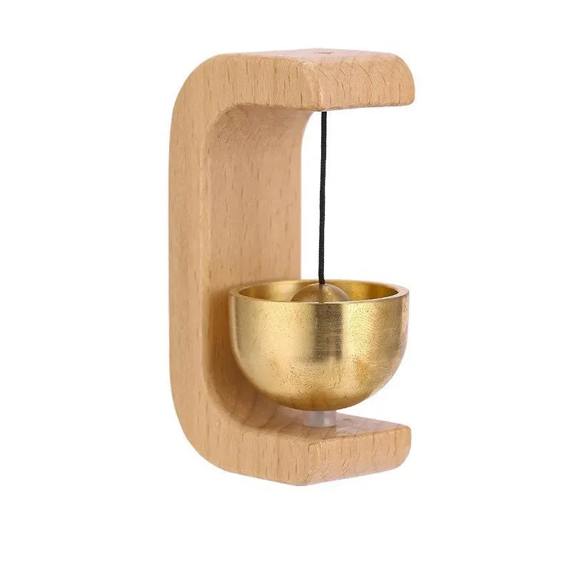 Campanilla de Viento Japonesa de Madera – Timbre Decorativo para Puerta y Hogar