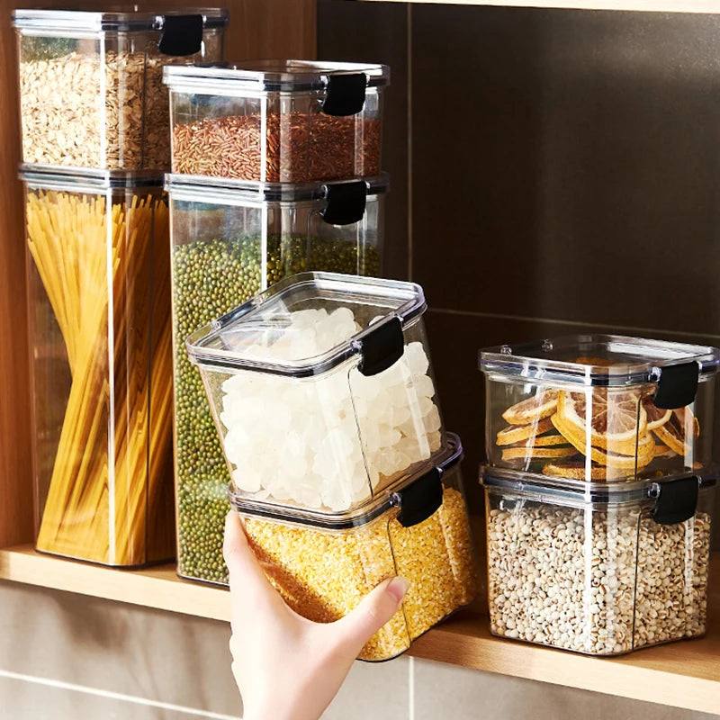 Set de Tarros Herméticos Organizadores de Cocina – Varios Tamaños