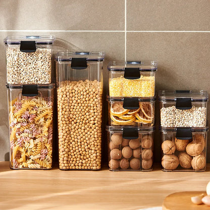 Set de Tarros Herméticos Organizadores de Cocina – Varios Tamaños