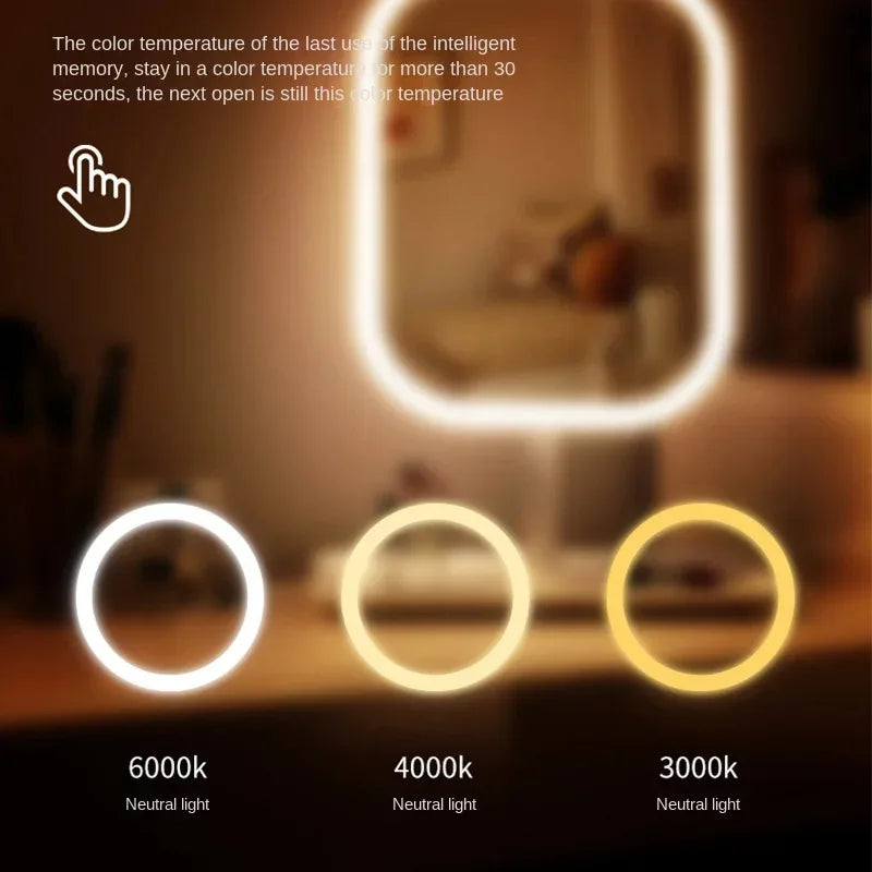 Espejo de Maquillaje  con Luz LED