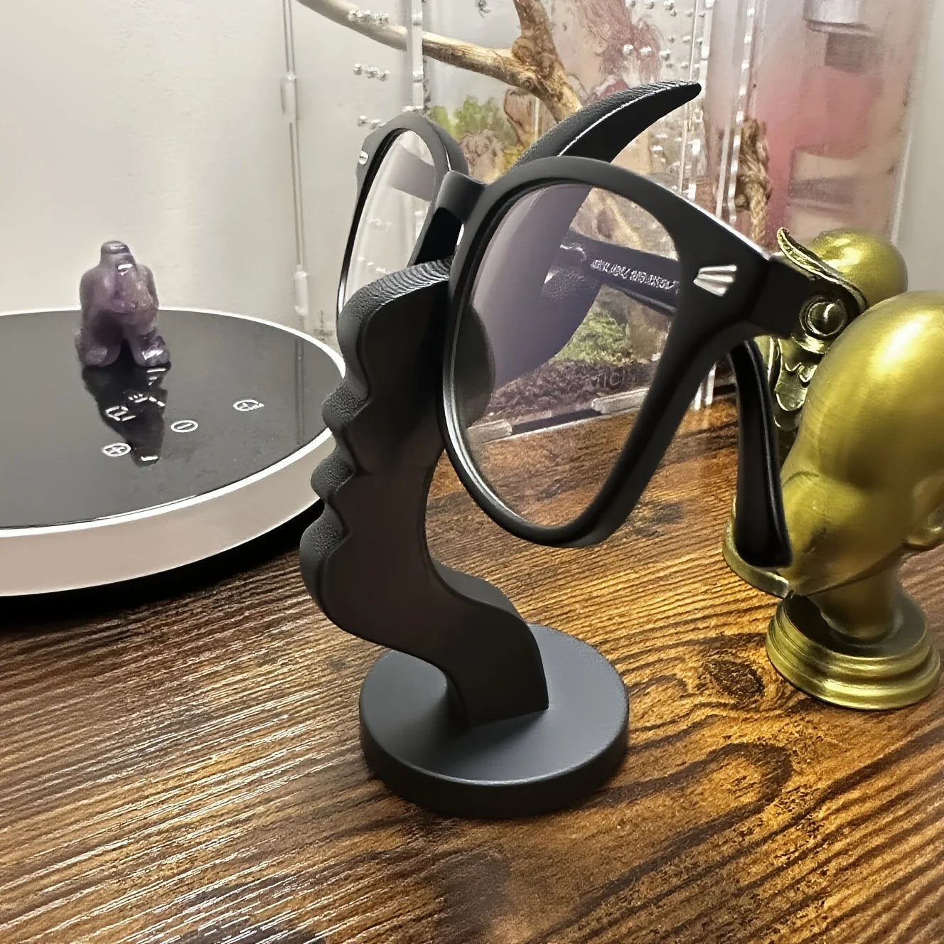 Soporte para Gafas con Forma de Cara – Decoración de Escritorio 3D
