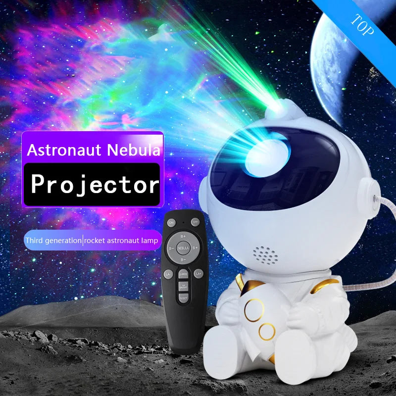 Proyector LED Estrellas y Galaxias Astronauta para Habitación Infantil