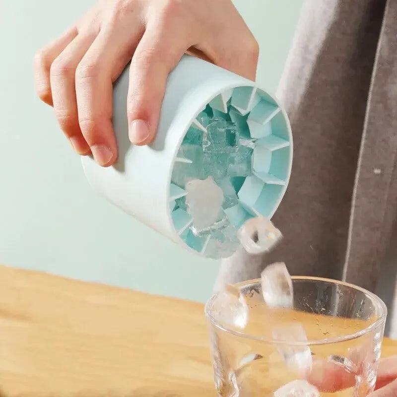 Molde de Hielo de Silicona Cilíndrico – Cubitos Redondos 1,3 cm para Cócteles y Bebidas