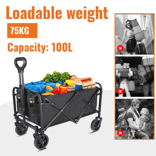 Carrito Plegable de Transporte 100L