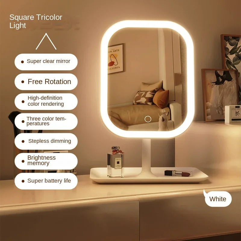 Espejo de Maquillaje  con Luz LED