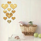 Set Pegatinas de Pared Corazones 3D Efecto Espejo