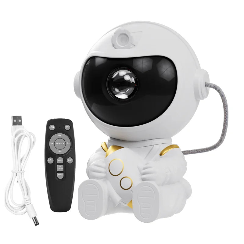 Proyector LED Estrellas y Galaxias Astronauta para Habitación Infantil