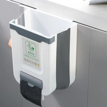 Cubo de Basura Plegable con Gancho