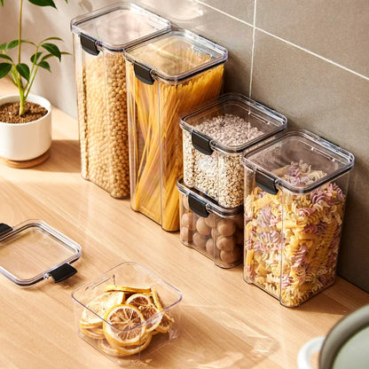 Set de Tarros Herméticos Organizadores de Cocina – Varios Tamaños