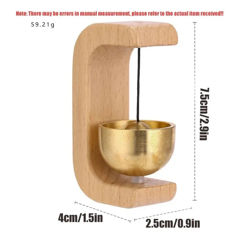 Campanilla de Viento Japonesa de Madera – Timbre Decorativo para Puerta y Hogar