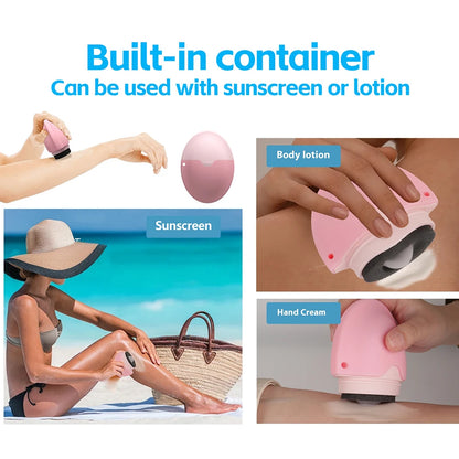 Aplicador Roller de Silicona para Protector Solar y Cremas