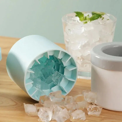 Molde de Hielo de Silicona Cilíndrico – Cubitos Redondos 1,3 cm para Cócteles y Bebidas