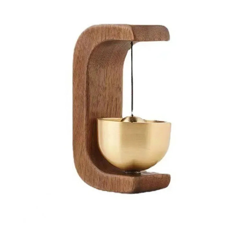 Campanilla de Viento Japonesa de Madera – Timbre Decorativo para Puerta y Hogar