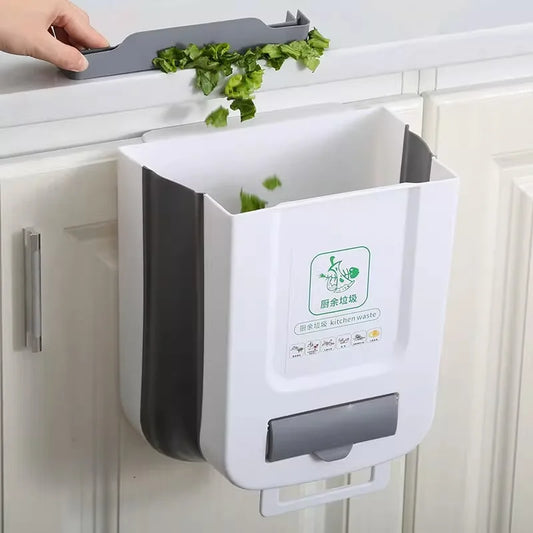 Cubo de Basura Plegable con Gancho