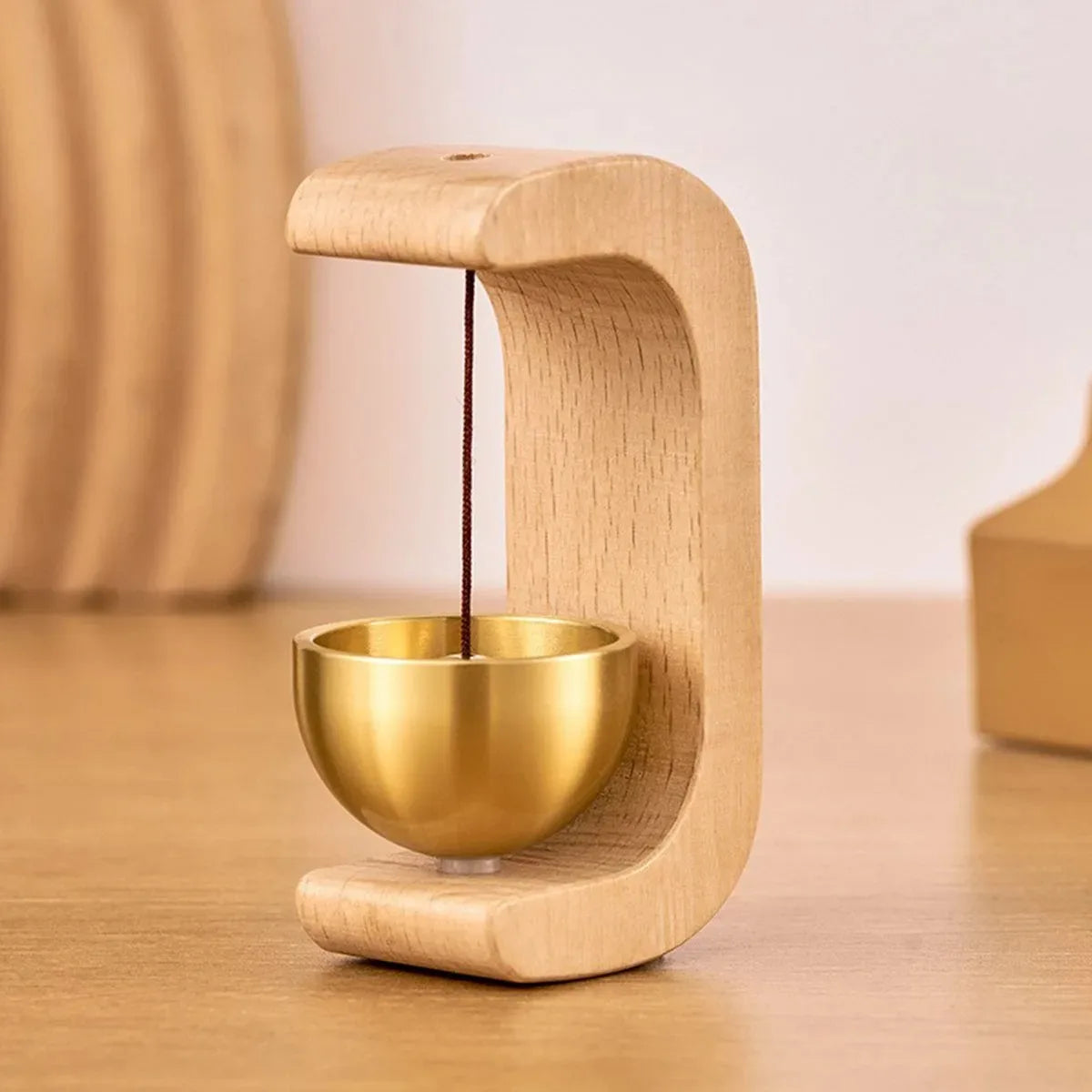 Campanilla de Viento Japonesa de Madera – Timbre Decorativo para Puerta y Hogar